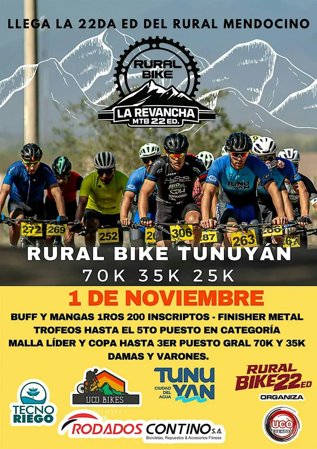RURAL BIKE TUNUYAN 22ED 70K 35K 25K